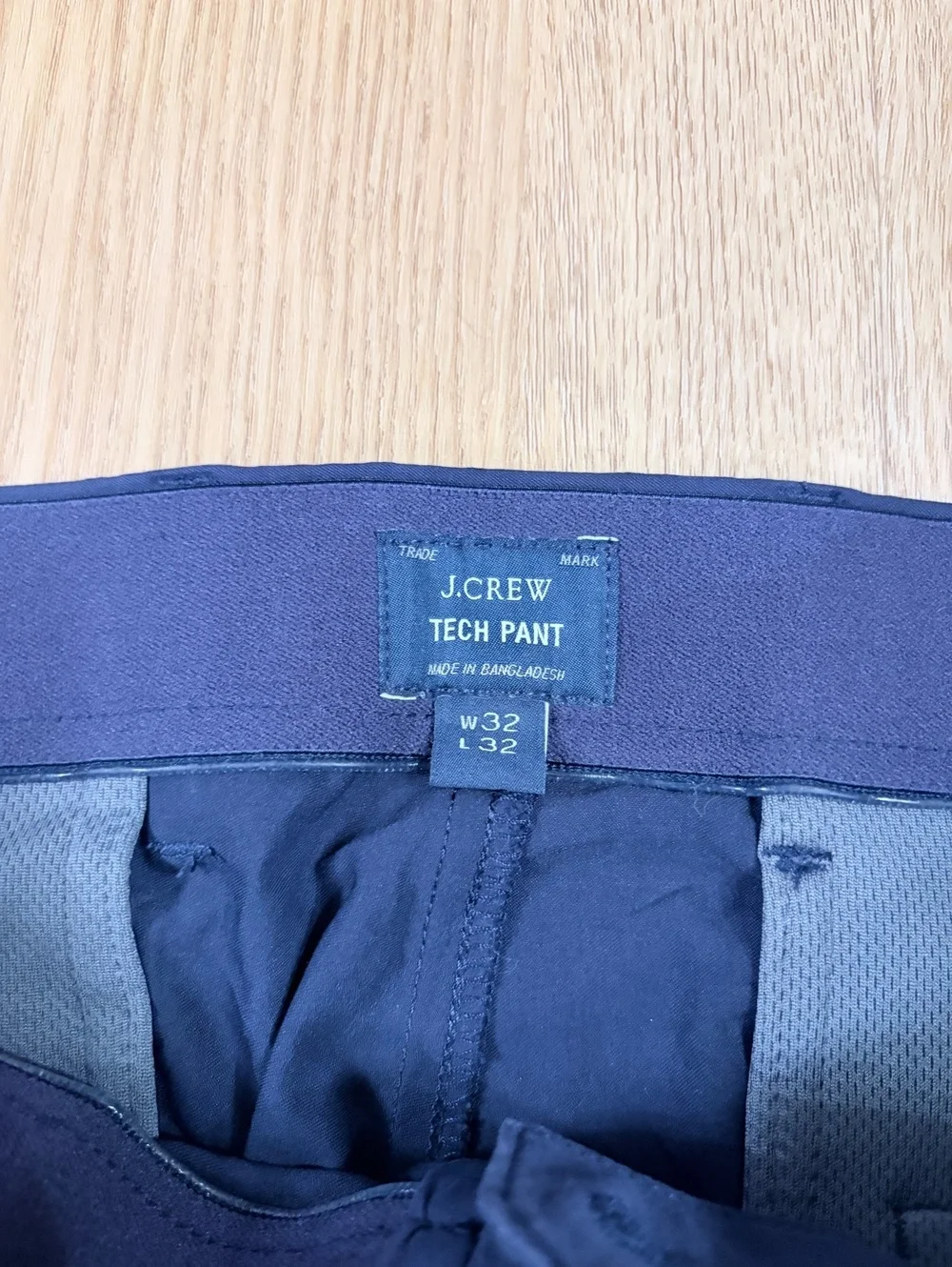 J.Crew Men’s Tech Pants Navy Blue Size 32x32